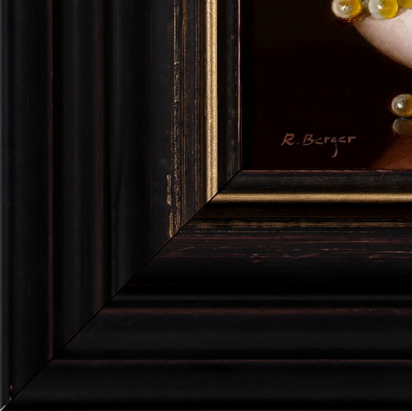 Strawberries & Grapes by Ronald Berger, original painting, detail