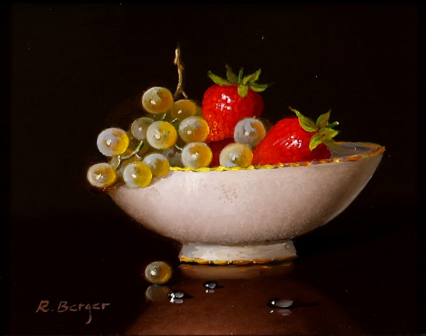 Strawberries & Grapes by Ronald Berger, original painting