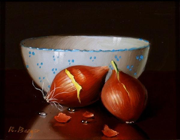 Onions & Bowl by Ronald Berger, original painting