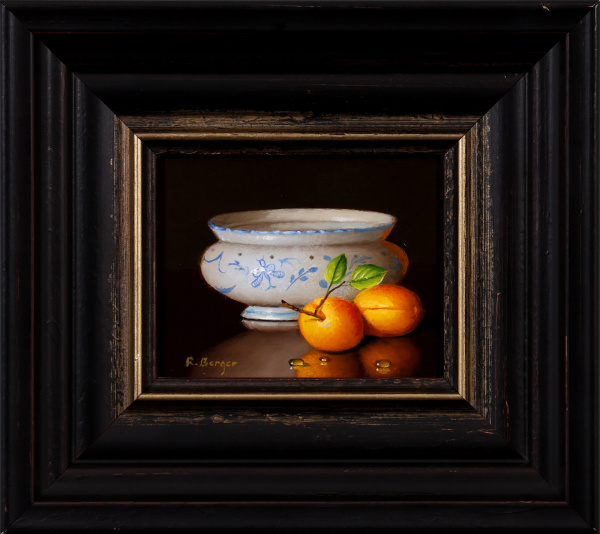 Apricots & Bowl by Ronald Berger, original painting
