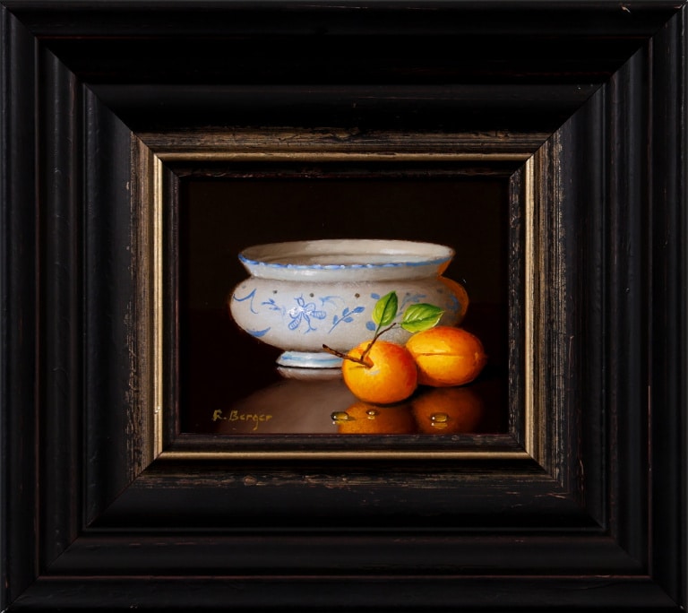 Apricots & Bowl by Ronald Berger