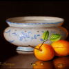 Apricots & Bowl by Ronald Berger, original painting