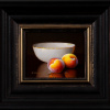 Peaches & Bowl by Ronald Berger, original painting
