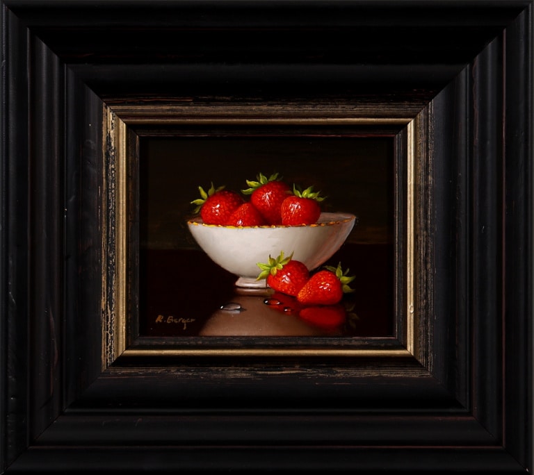 Strawberries & Bowl by Ronald Berger
