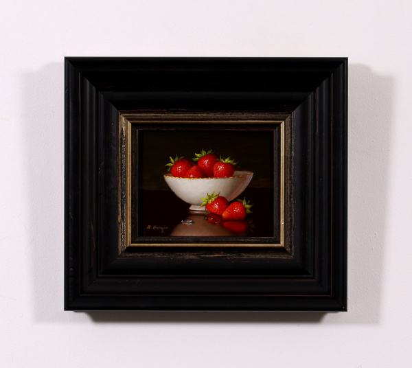 Strawberries & Bowl by Ronald Berger, original painting