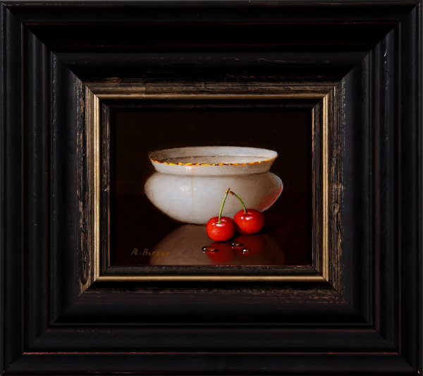 Cherries & Bowl by Ronald Berger, original painting