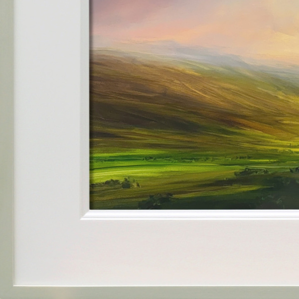 Silent Radiance by Harry Brioche, original painting, detail