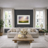 Silent Radiance by Harry Brioche, original painting, in room