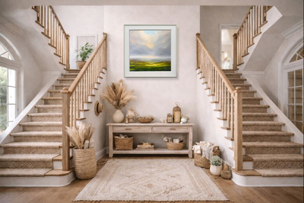 Promise Of A Brighter Day by Harry Brioche, original painting, in room