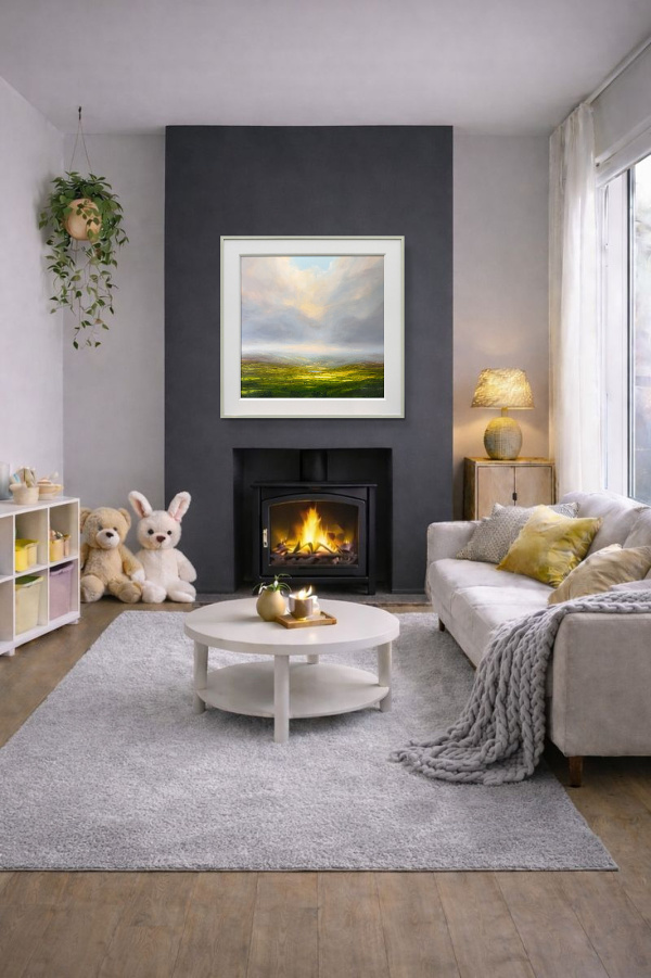 Promise Of A Brighter Day by Harry Brioche, original painting, in room