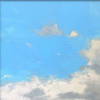 Serenity by Harry Brioche, original painting, detail