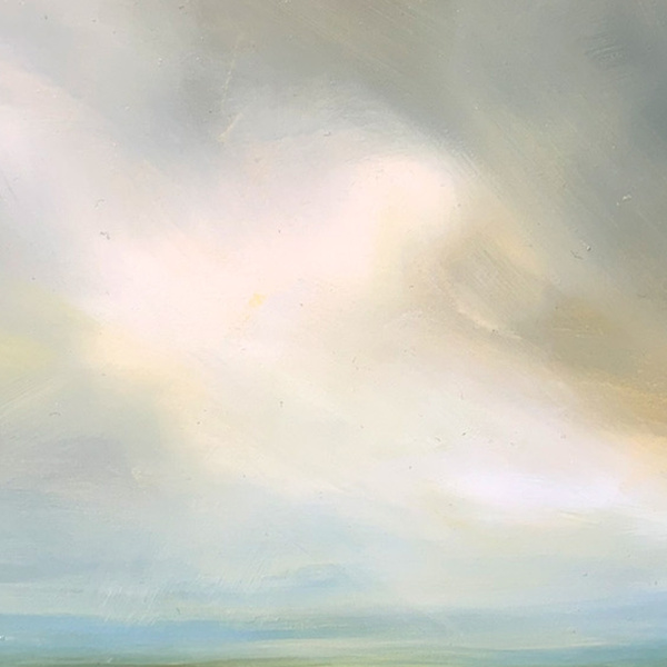 Between Showers by Harry Brioche, original painting, detail
