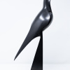 Paul Harvey – Blackbird Singing (Black Metal Finish) – sculpture view