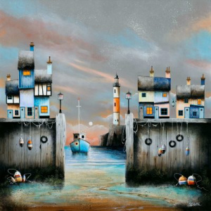 Crab Net (Original) by Gary Walton, acrylic on board, thumbnail image