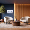 Pebble Beach (Original) by Gary Walton, original painting, in room