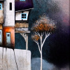 Cliff House (Original) by Gary Walton, original painting, detail