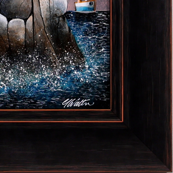 Lantern House (Original) by Gary Walton, original painting, detail