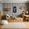 Lantern House (Original) by Gary Walton, original painting, in room