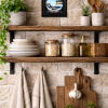 Pebble Pier (Original) by Gary Walton, original painting, in room