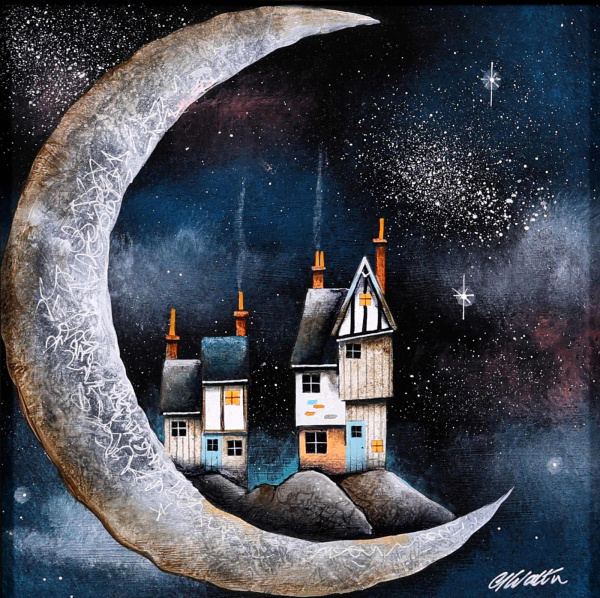 The Floating Hamlet (Original) by Gary Walton, original painting