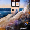 Moondrifting (Original) by Gary Walton, original painting, detail