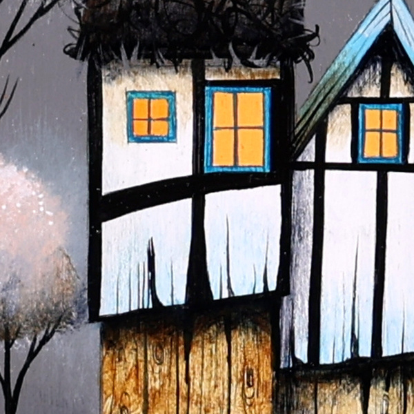 Sweetheart Cottage (Original) by Gary Walton, original painting, detail
