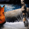 I Love You (Original) by Gary Walton, original painting, detail