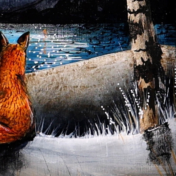I Love You (Original) by Gary Walton, original painting, detail