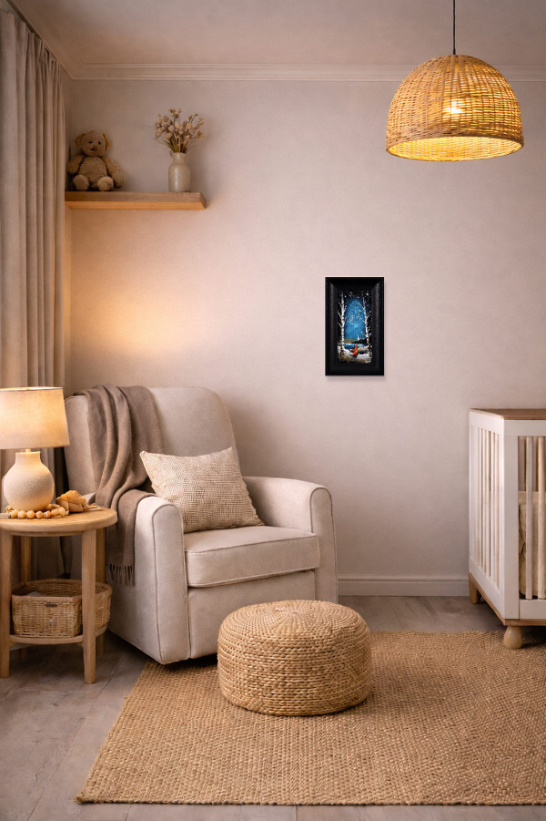 I Love You (Original) by Gary Walton, original painting, in room