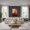 Rising Up by Rubén Calatayud (Arken), original painting, in room