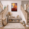 Rising Up by Rubén Calatayud (Arken), original painting, in room