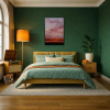 Peaceful Motion by Rubén Calatayud (Arken), original painting, in room