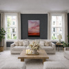 Peaceful Motion by Rubén Calatayud (Arken), original painting, in room