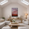 Peaceful Motion by Rubén Calatayud (Arken), original painting, in room