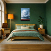 New Beginnings by Rubén Calatayud (Arken), original painting, in room