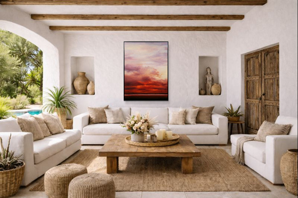 Becoming by Rubén Calatayud (Arken), original painting, in room