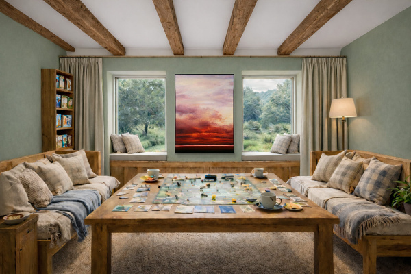 Becoming by Rubén Calatayud (Arken), original painting, in room