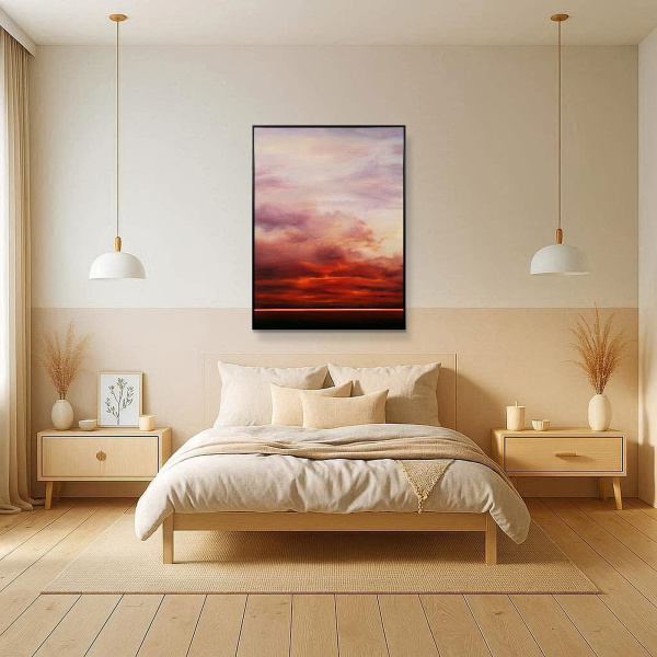 Becoming by Rubén Calatayud (Arken), original painting, in room