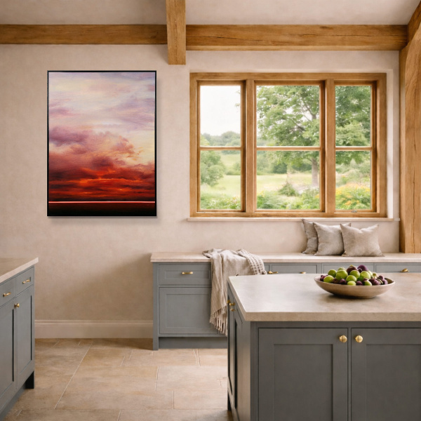 Becoming by Rubén Calatayud (Arken), original painting, in room