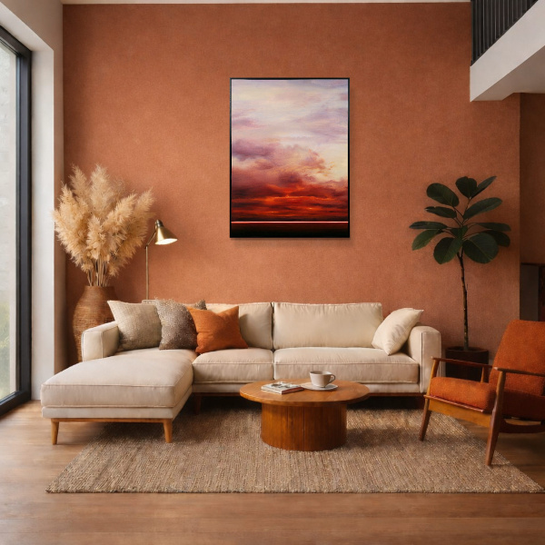 Becoming by Rubén Calatayud (Arken), original painting, in room