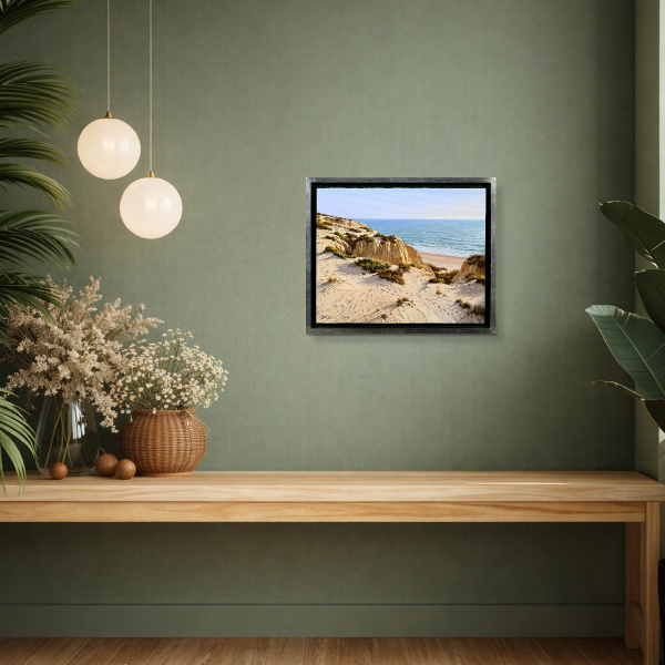 Ancantilados De Arena by Juan Antonio Domínguez, original painting, in room