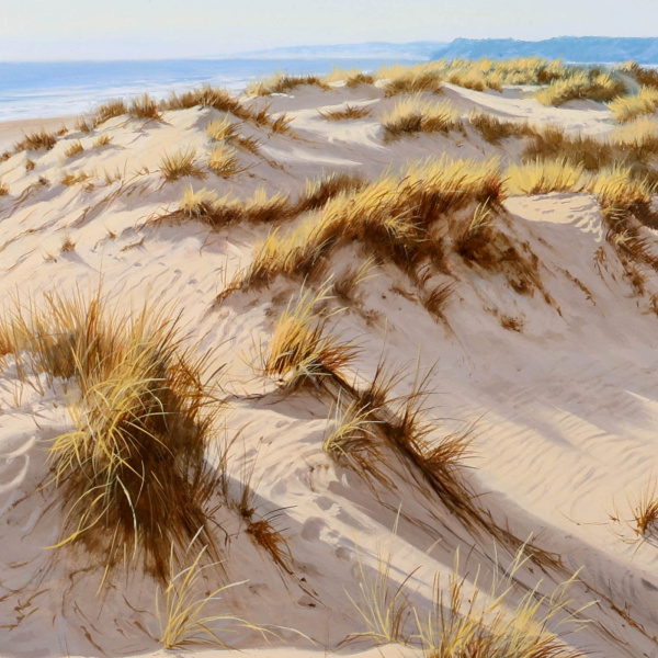 West Wittering by Juan Antonio Domínguez, original painting, detail