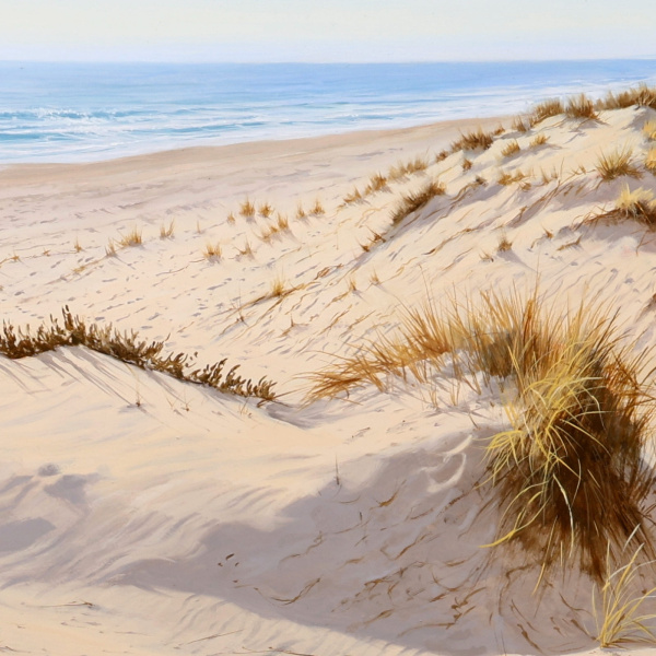 West Wittering by Juan Antonio Domínguez, original painting, detail