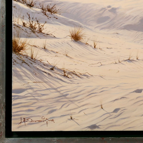 West Wittering by Juan Antonio Domínguez, original painting, detail