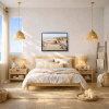 West Wittering by Juan Antonio Domínguez, original painting, in room