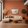 West Wittering by Juan Antonio Domínguez, original painting, in room