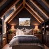 Castillo De Bamburgh, Northumberland by Juan Antonio Domínguez, original painting, in room
