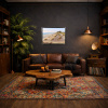 Castillo De Bamburgh, Northumberland by Juan Antonio Domínguez, original painting, in room