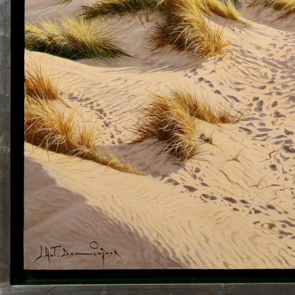 Sunset Over West Wittering by Juan Antonio Domínguez, original painting, detail