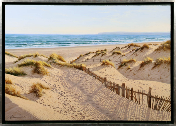 Sunset Over West Wittering by Juan Antonio Domínguez, original painting